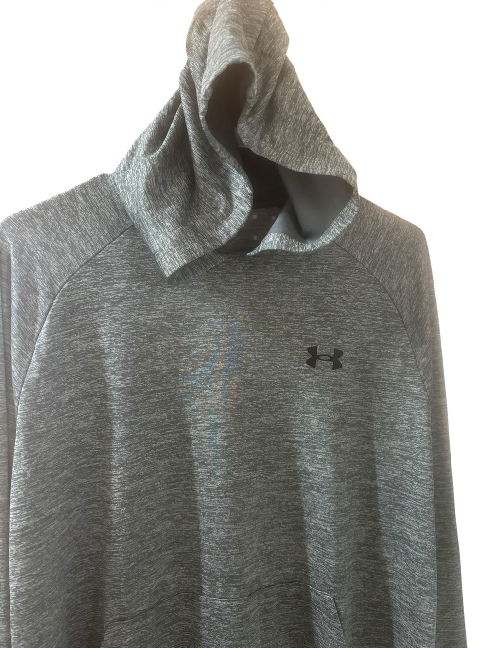 Under Armour Men's Gray Hooded Loose Fit Performance Pullover Lightweight Size L - Picture 2 of 5